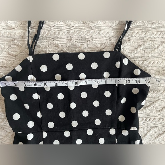 Forever 21 Black & White Polka Dot Mini Dress Juniors Size Medium - Picture 12 of 13
